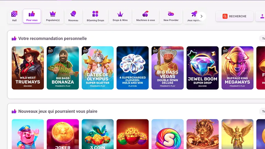 TonyBet Casino Jeux 