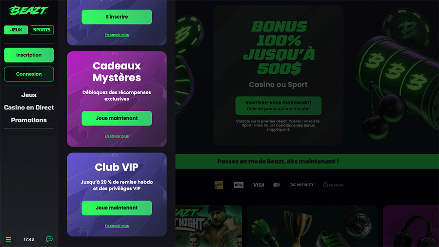 Beazt Casino FR Promotions