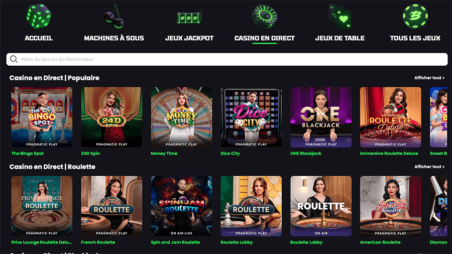 Beazt Casino en Direct