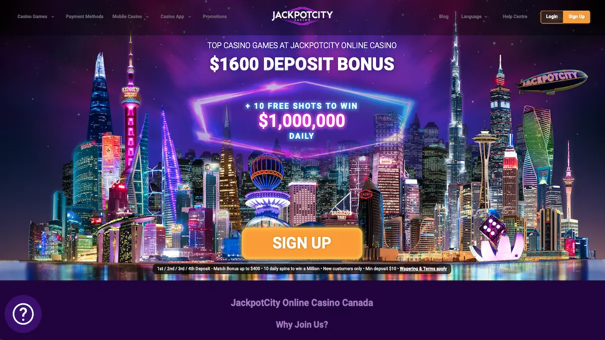 Jackpot City Casino Canada