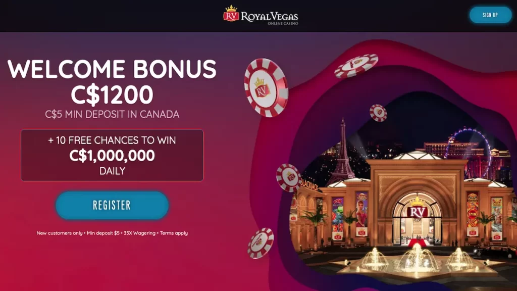 Royal Vegas $5 Minimum Deposit Bonus