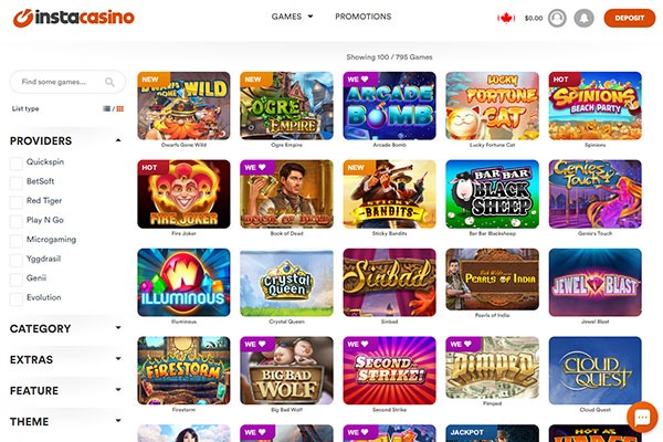 Insta Casino Free Spins