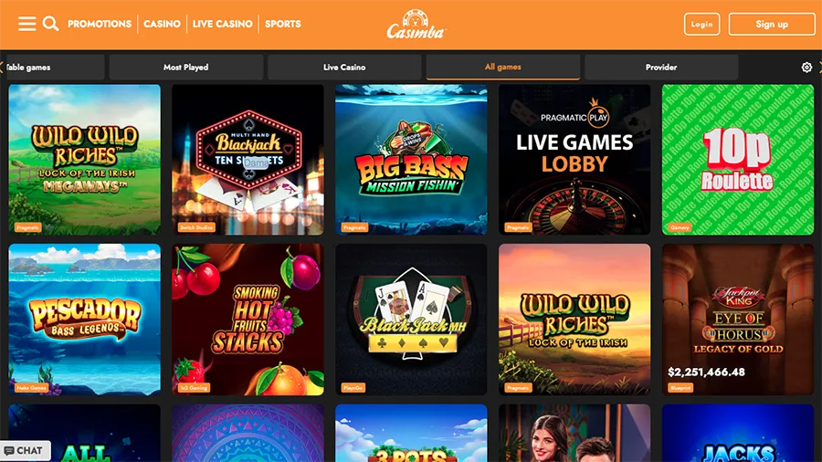 Casimba Casino Games