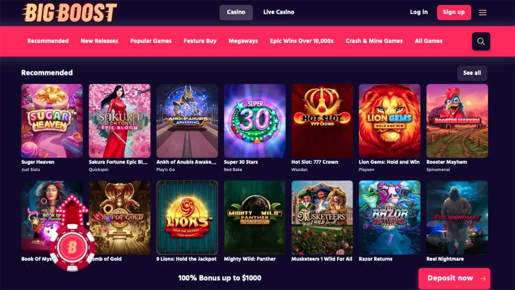 Big Boost Casino Games