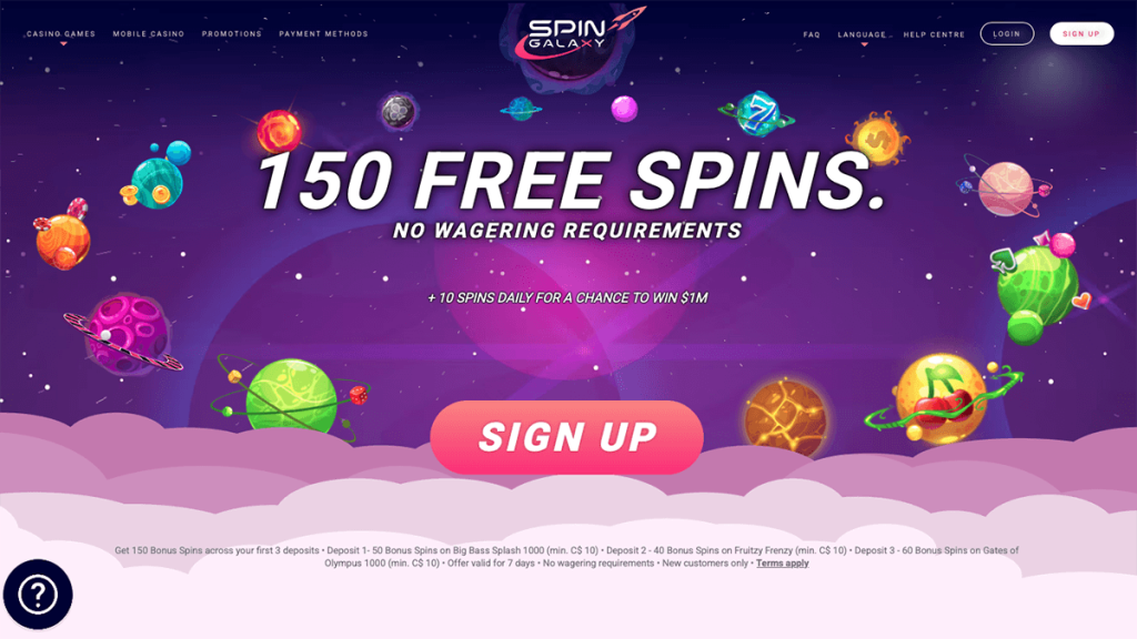 Spin Galaxy CA homepage