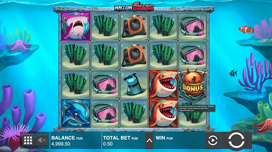 Razor Shark slot screenshot