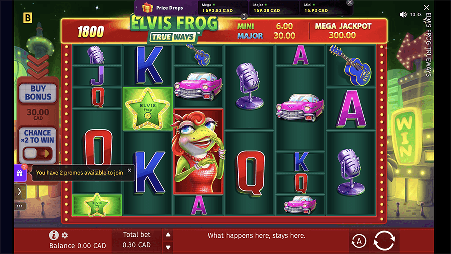 Elvis Frog TRUEWAYS Slot Screenshot