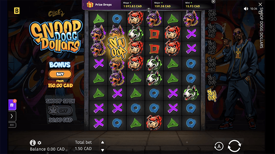 Snoop Dogg Dollars Slot Screenshot