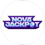 NovaJackpot Casino White Circle Logo